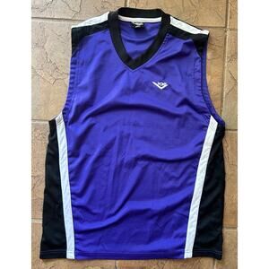 Vintage Pony Basketball Jersey Mens Large Purple Sleeveless Y2K Athletic Top